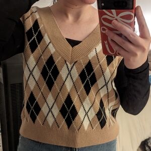 Argyle sweater vest